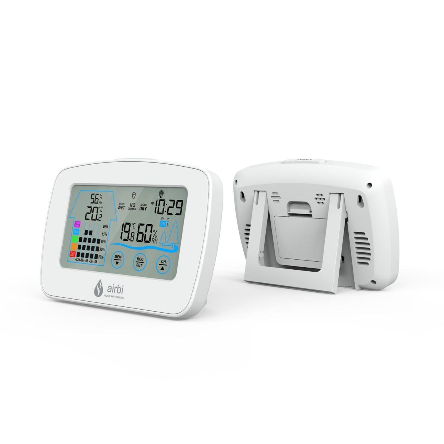 Set Termometru si higrometru digital cu transmitator wireless extern MCT CONTROL BI1020 fotografia produsului View 2 L