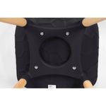 Scaun stil scandinav, PP, lemn, max 130 kg, negru, 45x55x77 cm, Davis fotografia produsului View 6 S