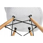 Scaun stil scandinav, PP, lemn, alb, 45x56x77 cm, Cava fotografia produsului View 4 S