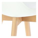 Scaun stil scandinav, sezut PU, alb, 485x54x82 cm, Oslo fotografia produsului View 8 S