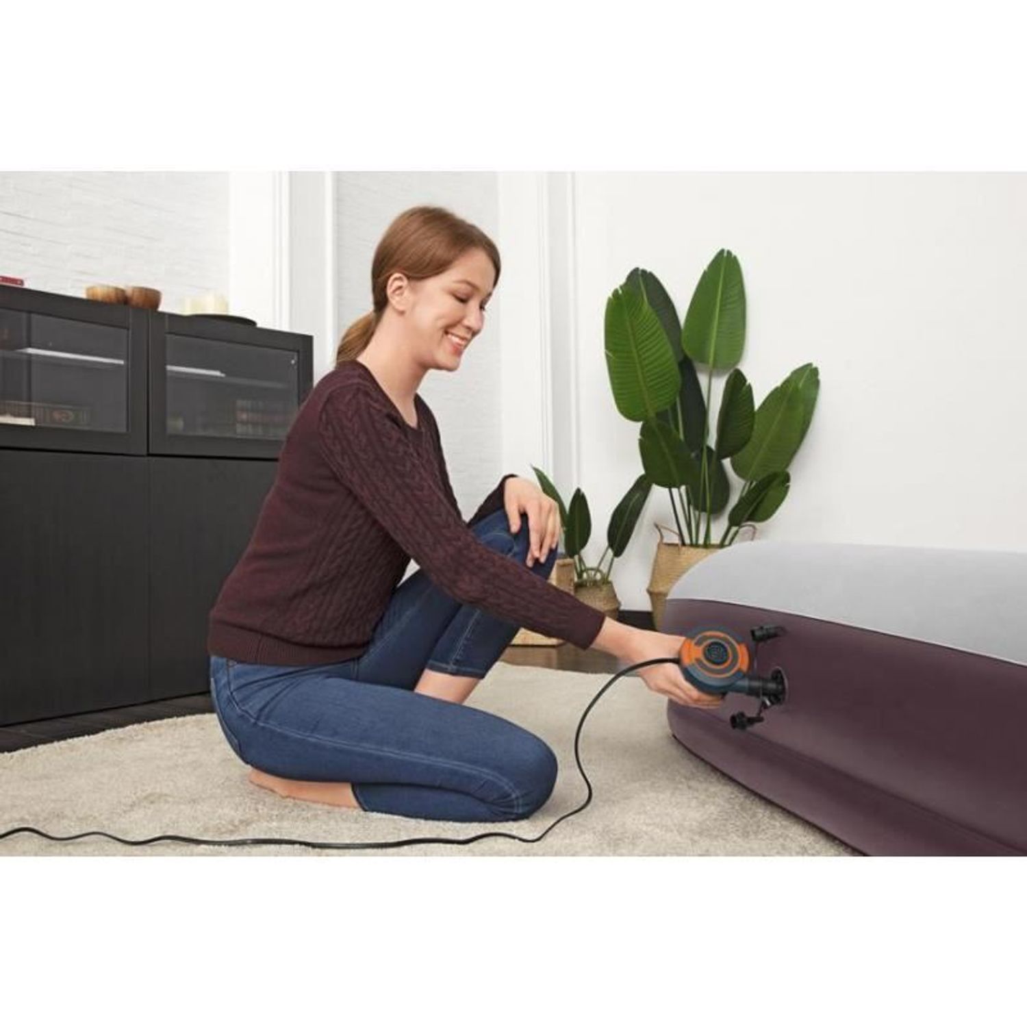 Pompa aer electrica pentru piscina, 110 W, 3 conectori, Bestway fotografia produsului View 2 L