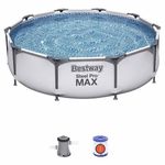Piscina structura metalica, rotunda,cu filtru, 305x76 cm, BestwaySteel Pro Max fotografia produsului