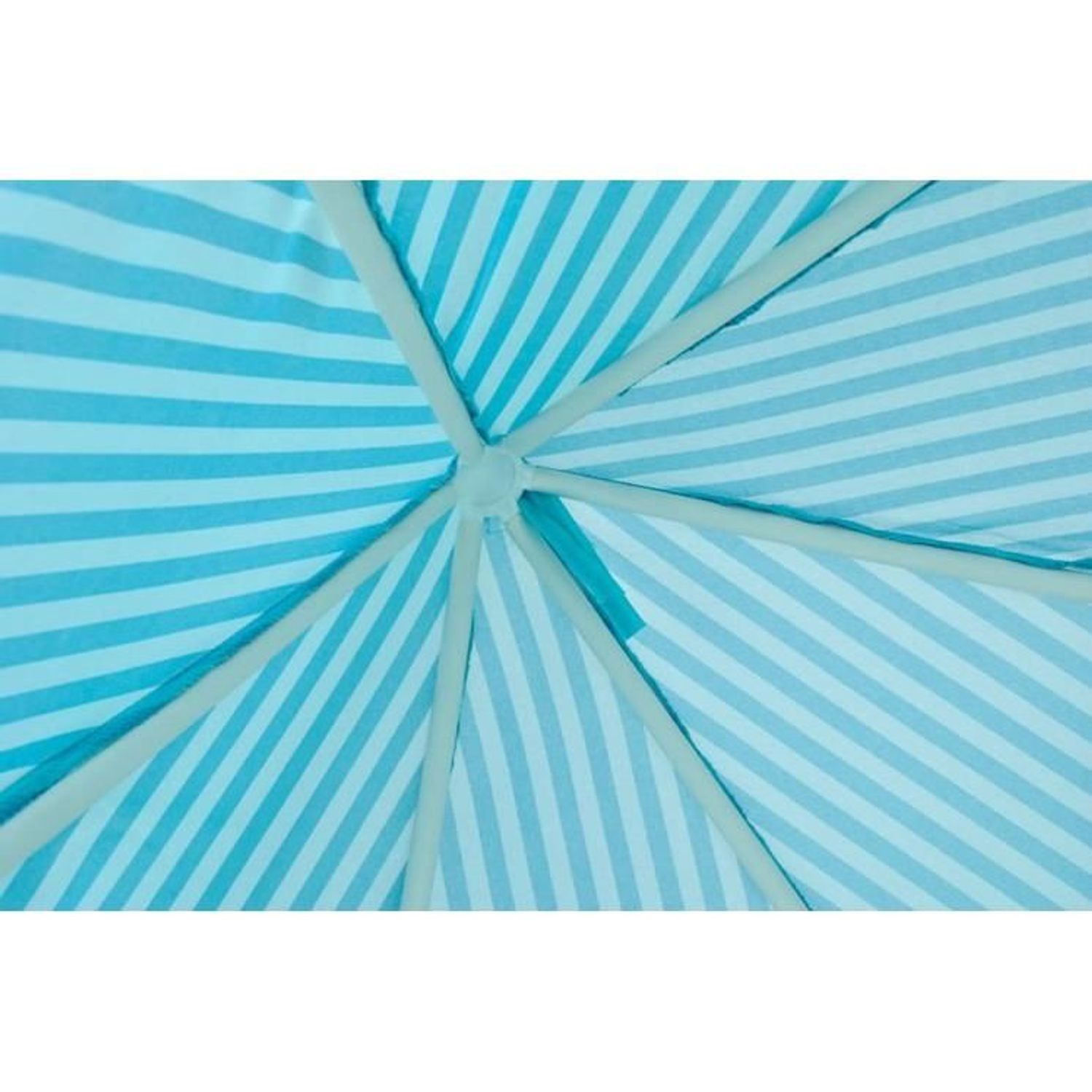 Cort de joaca pentru copii, hexagonal, cu perdele, albastru si alb, 135x135x140 cm fotografia produsului View 8 L