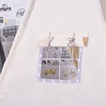 Cort de joaca pentru copii, stil indian, gri cu stele, 120x100x160 cm, Springos fotografia produsului View 5 S