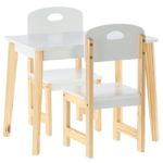 Set masa cu 2 scaune, pentru copii, lemn, MDF, alb, 60x40x46 cm, Daisy fotografia produsului View 3 S