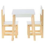 Set masa cu 2 scaune, pentru copii, lemn, MDF, alb, 60x40x46 cm, Daisy fotografia produsului View 2 S