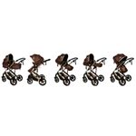 Carucior 2 in 1 reversibil X2 Chocolate Gold 0 36 luni BUF BOOF fotografia produsului View 2 S