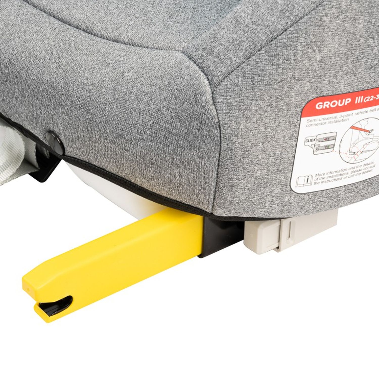 Inaltator auto ISOFIX Hero BUF BOOF Grey fotografia produsului View 3 L