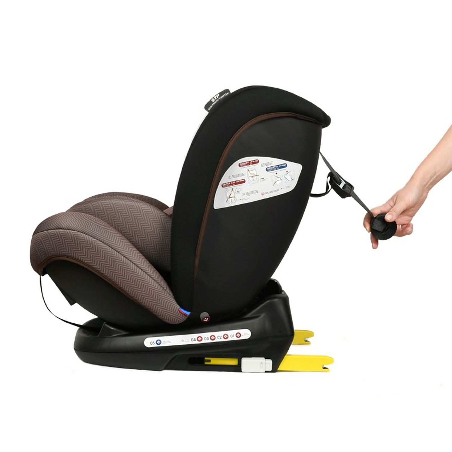 Scaun auto Mandara cu Isofix Crocodile Coffee fotografia produsului View 2 L