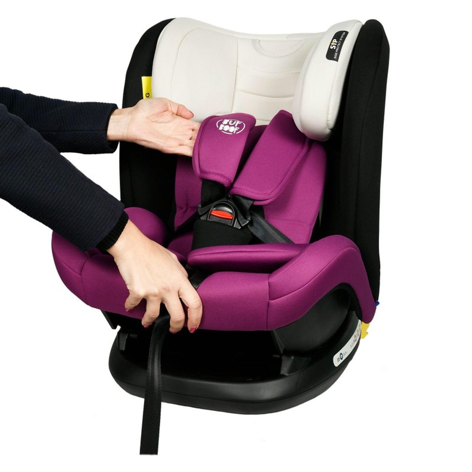 Scaun auto Mandara cu Isofix BUF BOOF Purple fotografia produsului View 6 L