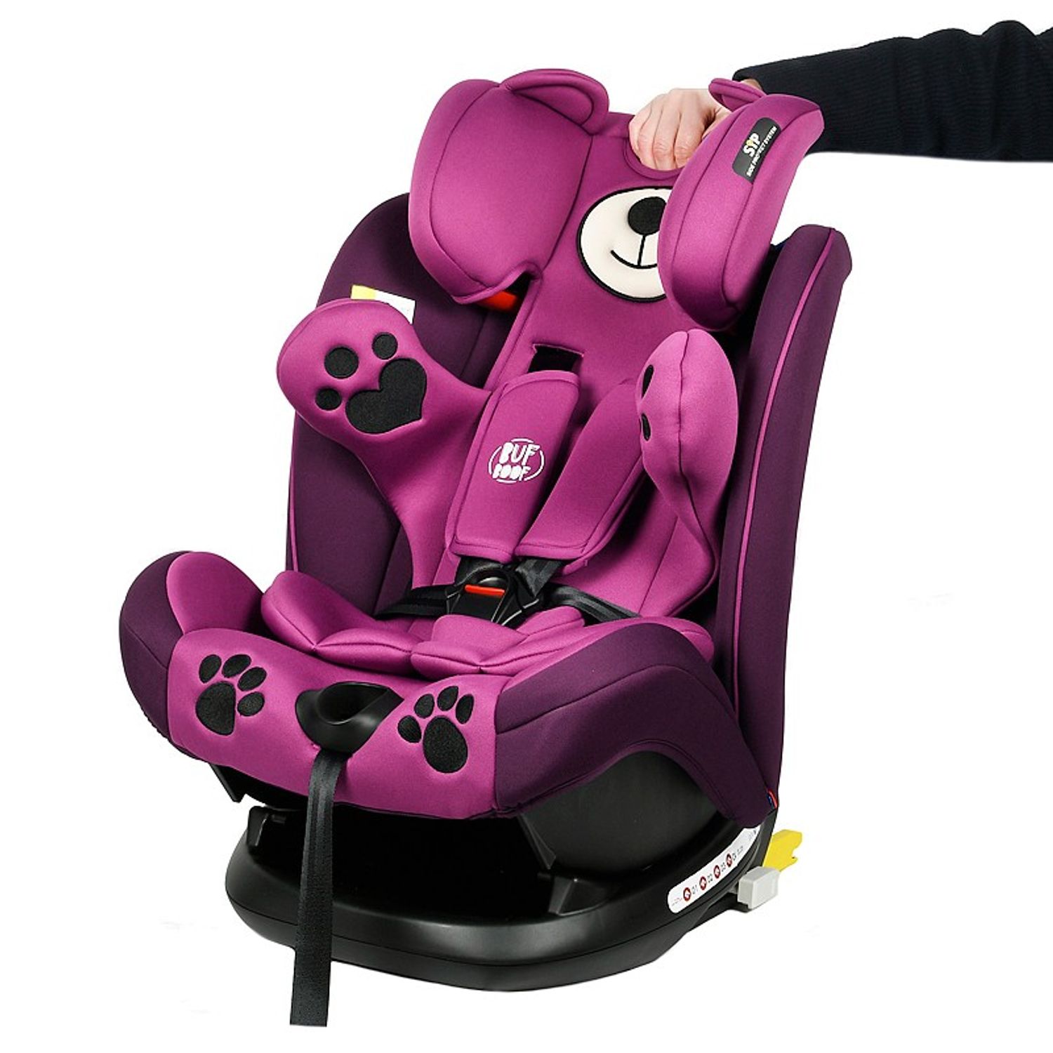 Scaun auto Mos Martin BUF BOOF cu ISOFIX Purple 137 grade pozitie somn 0-36 kg fotografia produsului View 5 L