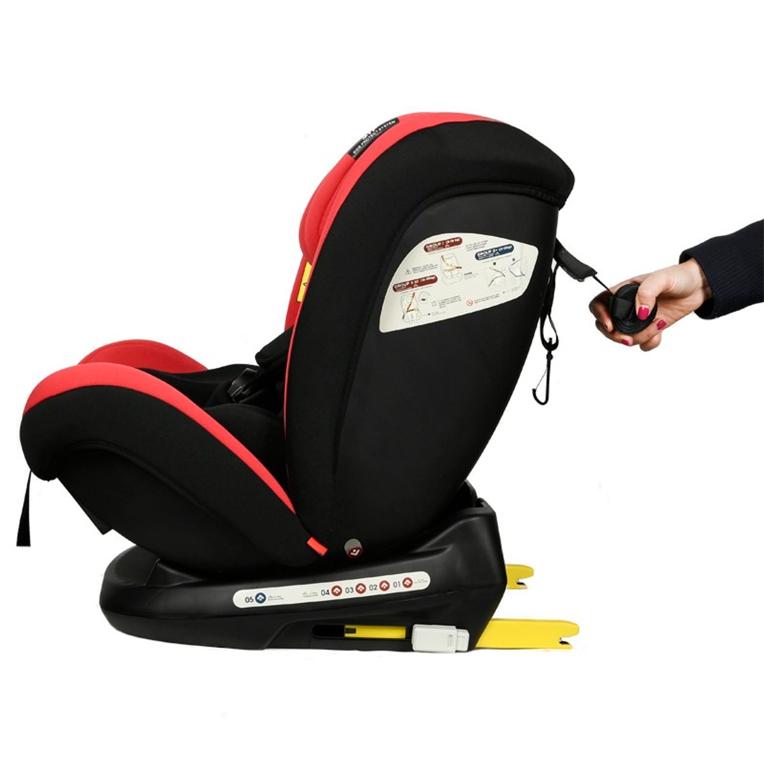 Scaun Auto Riola cu Isofix BUF BOOF Red fotografia produsului View 2 L
