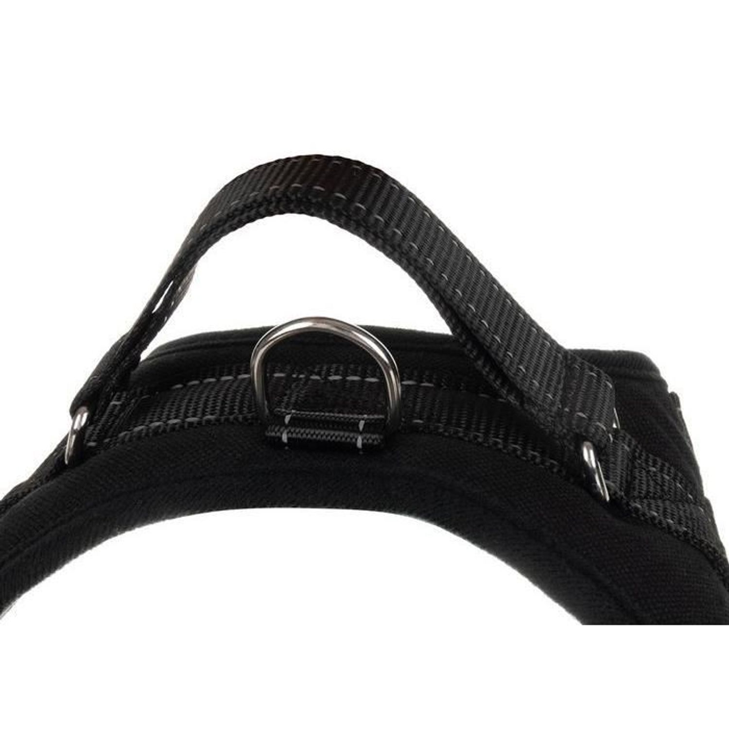 Ham pentru caine, ajustabil, PP si bumbac, negru, marimea M, max 30 kg fotografia produsului View 4 L