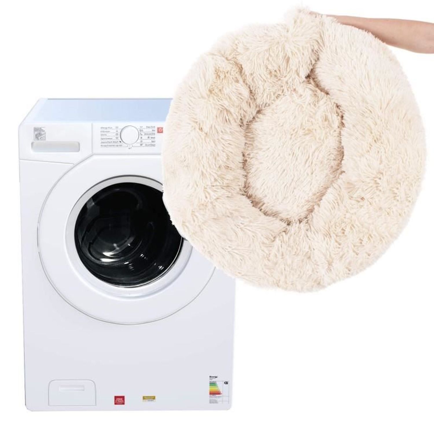 Culcus moale, pentru caine/pisica, bej, 60 cm fotografia produsului View 4 L