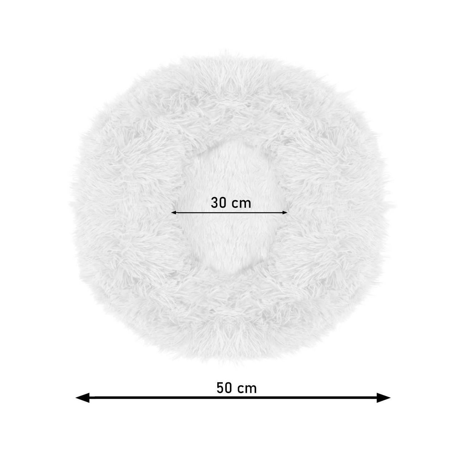 Culcus moale, pentru caine/pisica, cafeniu, 50 cm fotografia produsului View 10 L