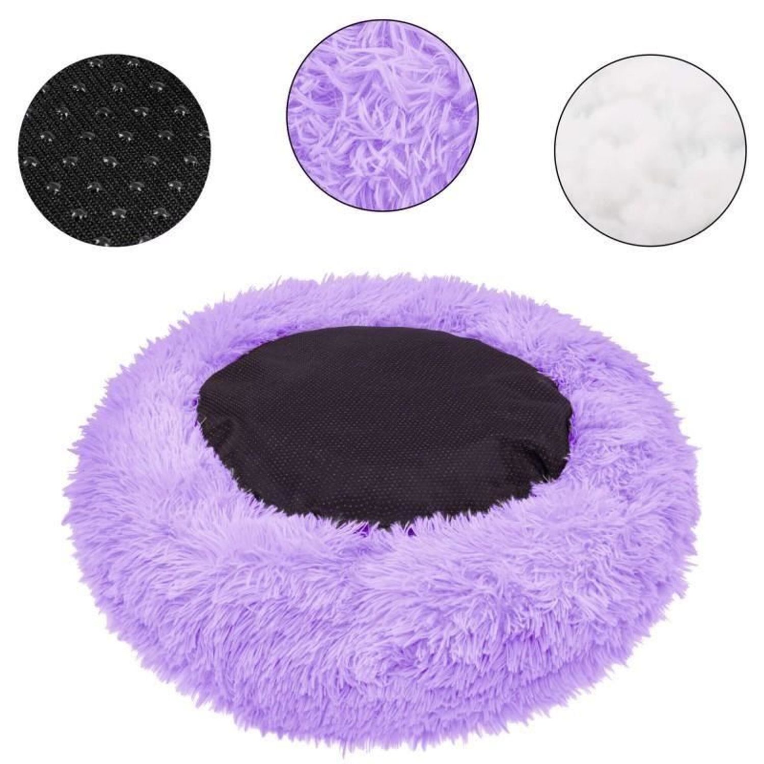 Culcus moale, pentru caine/pisica, violet, 90 cm fotografia produsului View 9 L