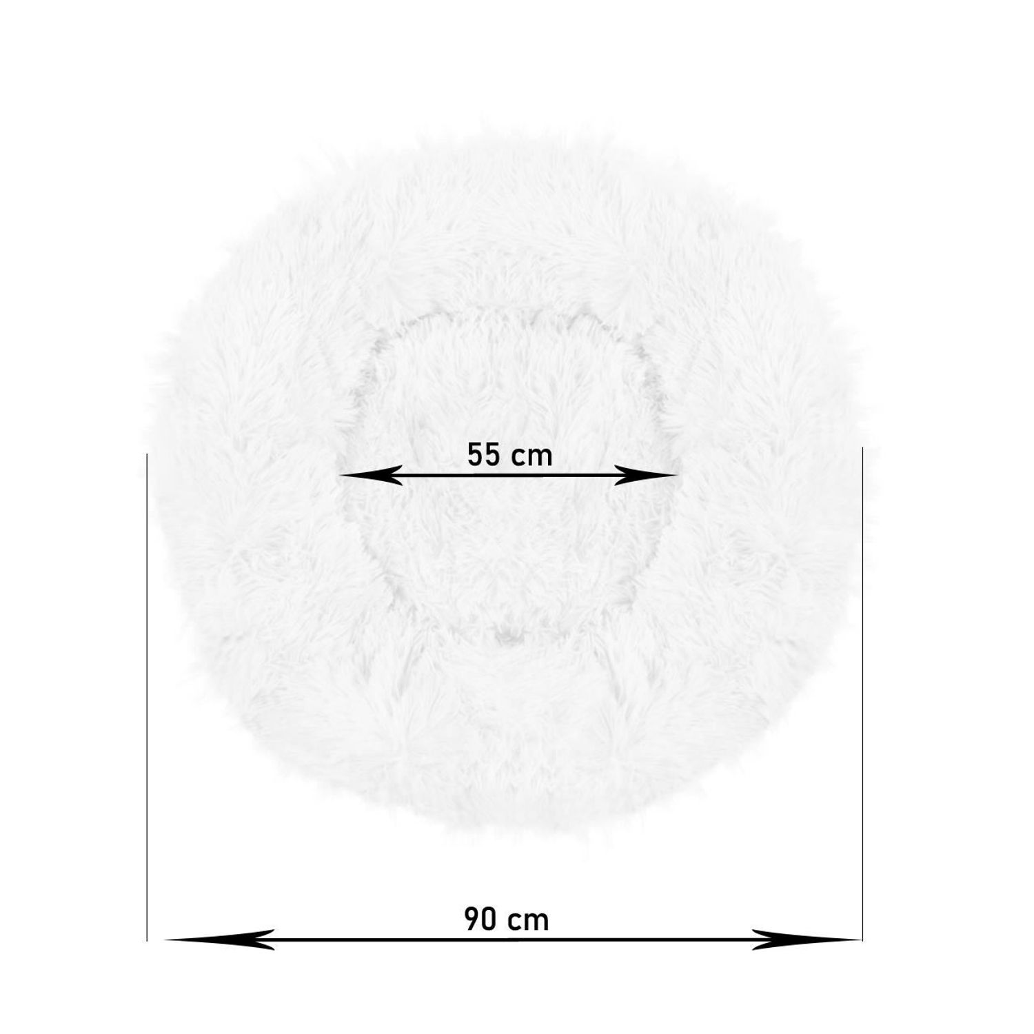 Culcus moale, pentru caine/pisica, violet, 90 cm fotografia produsului View 2 L