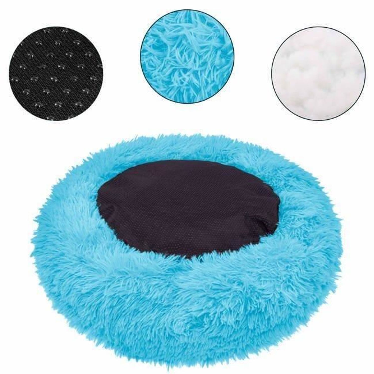 Culcus moale, pentru caine/pisica, albastru, 90 cm fotografia produsului View 12 L