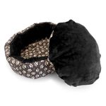 Culcus moale cu perna, pentru caine/pisica, negru, 50 cm fotografia produsului View 4 S