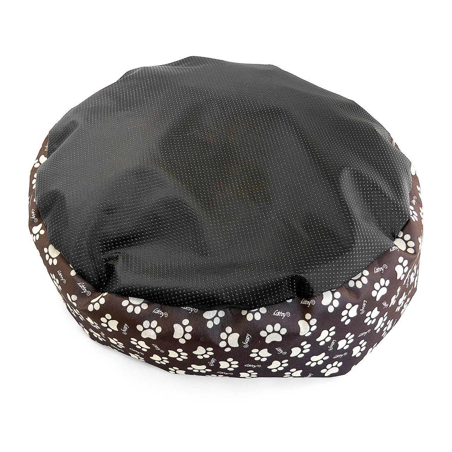 Culcus moale cu perna, pentru caine/pisica, negru, 50 cm fotografia produsului View 5 L