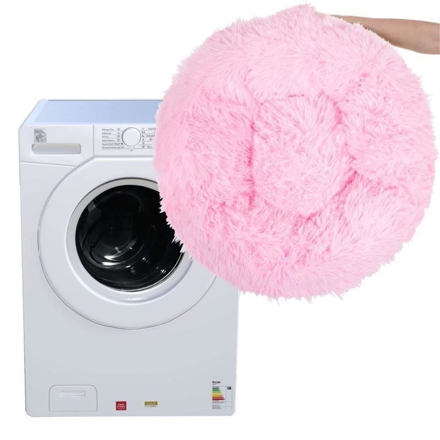 Culcus moale, pentru caine/pisica, roz, 90 cm fotografia produsului View 4 L