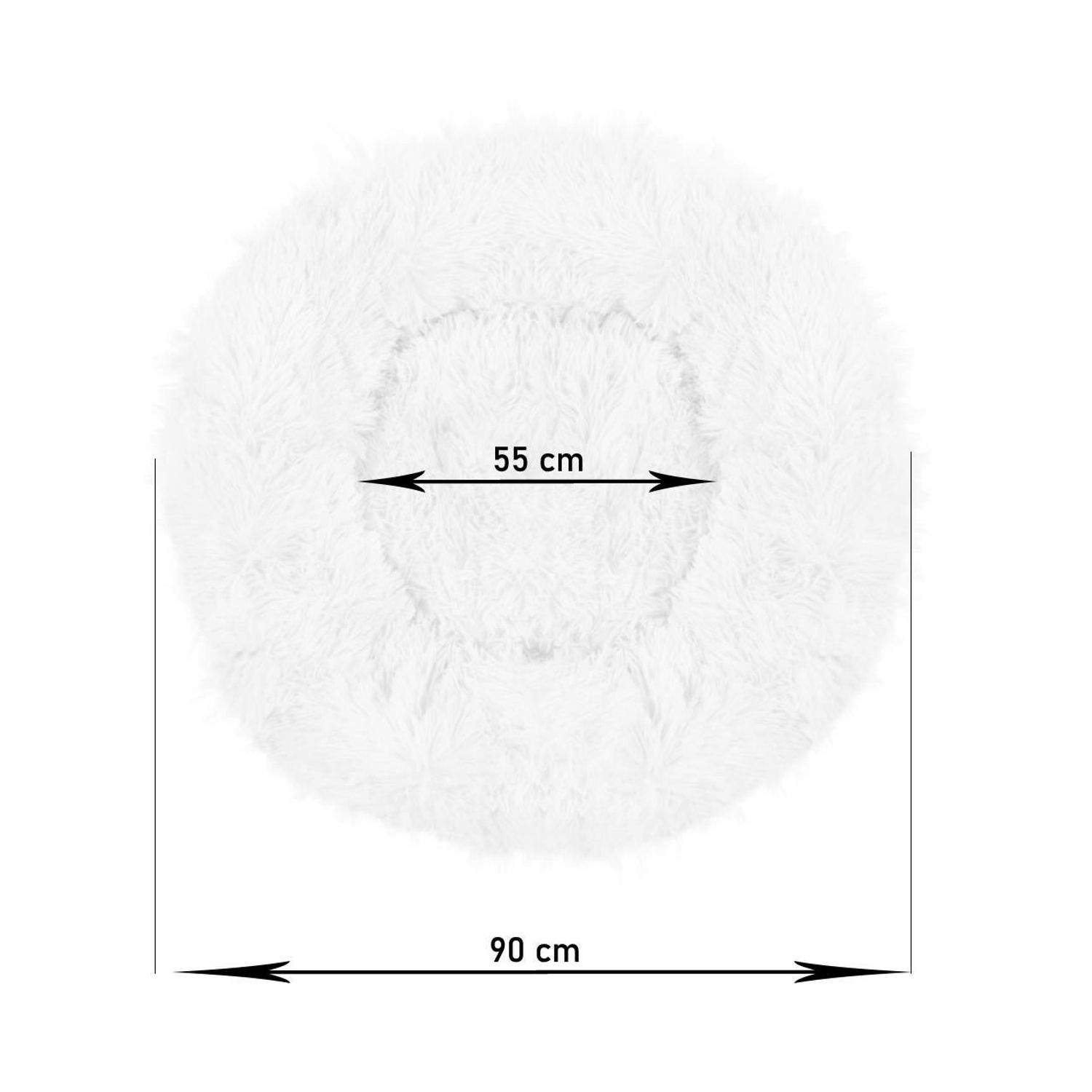 Culcus moale, pentru caine/pisica, crem, 90 cm fotografia produsului View 13 L