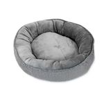 Culcus moale, pentru caine/pisica, rotund, gri, 53x10 cm fotografia produsului