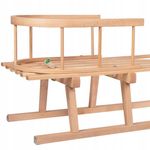 Sanie lemn cu spatar, 90 cm, Springos fotografia produsului View 3 S