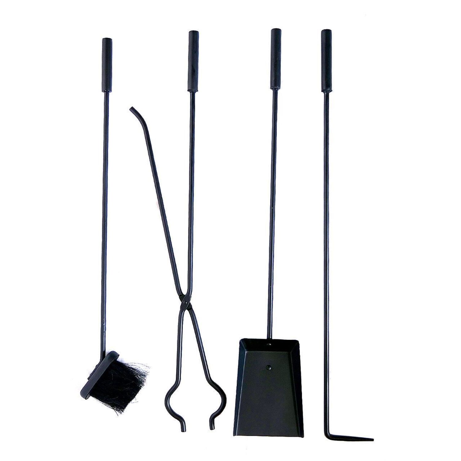Set accesorii semineu, suport cu 4 piese, 81 cm fotografia produsului View 2 L