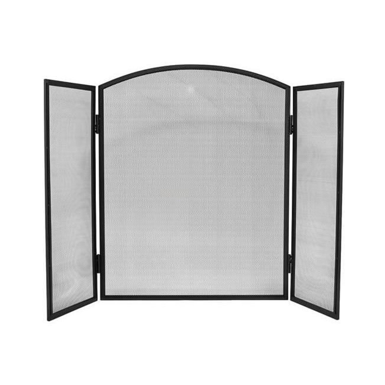 Panou protectie semineu, otel, negru, 118x76 cm fotografia produsului View 2 L