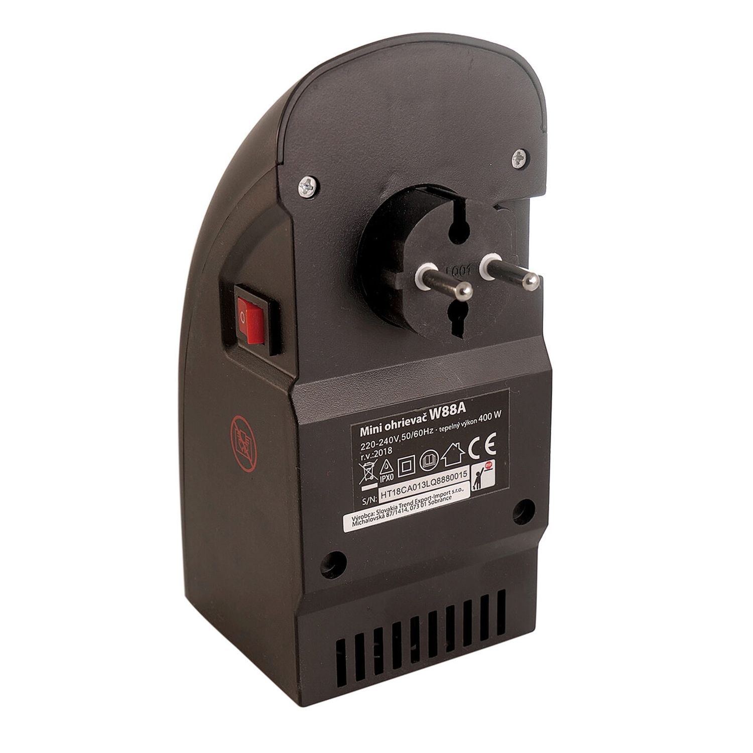 Mini aeroterma, 400 W fotografia produsului View 4 L