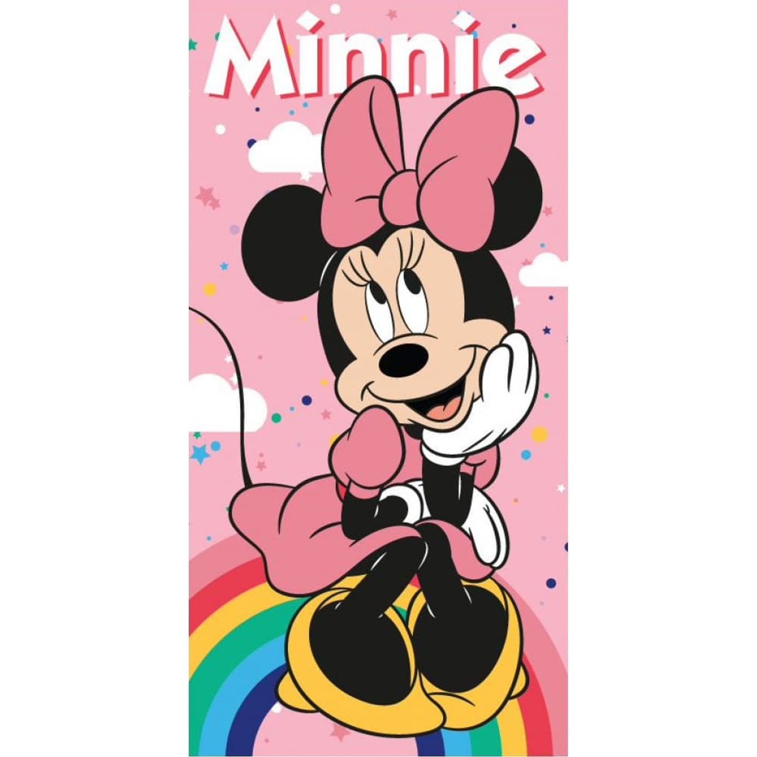 Prosop pentru copii din bumbac, Minnie Mouse, 70x140 cm, MCT-01 fotografia produsului