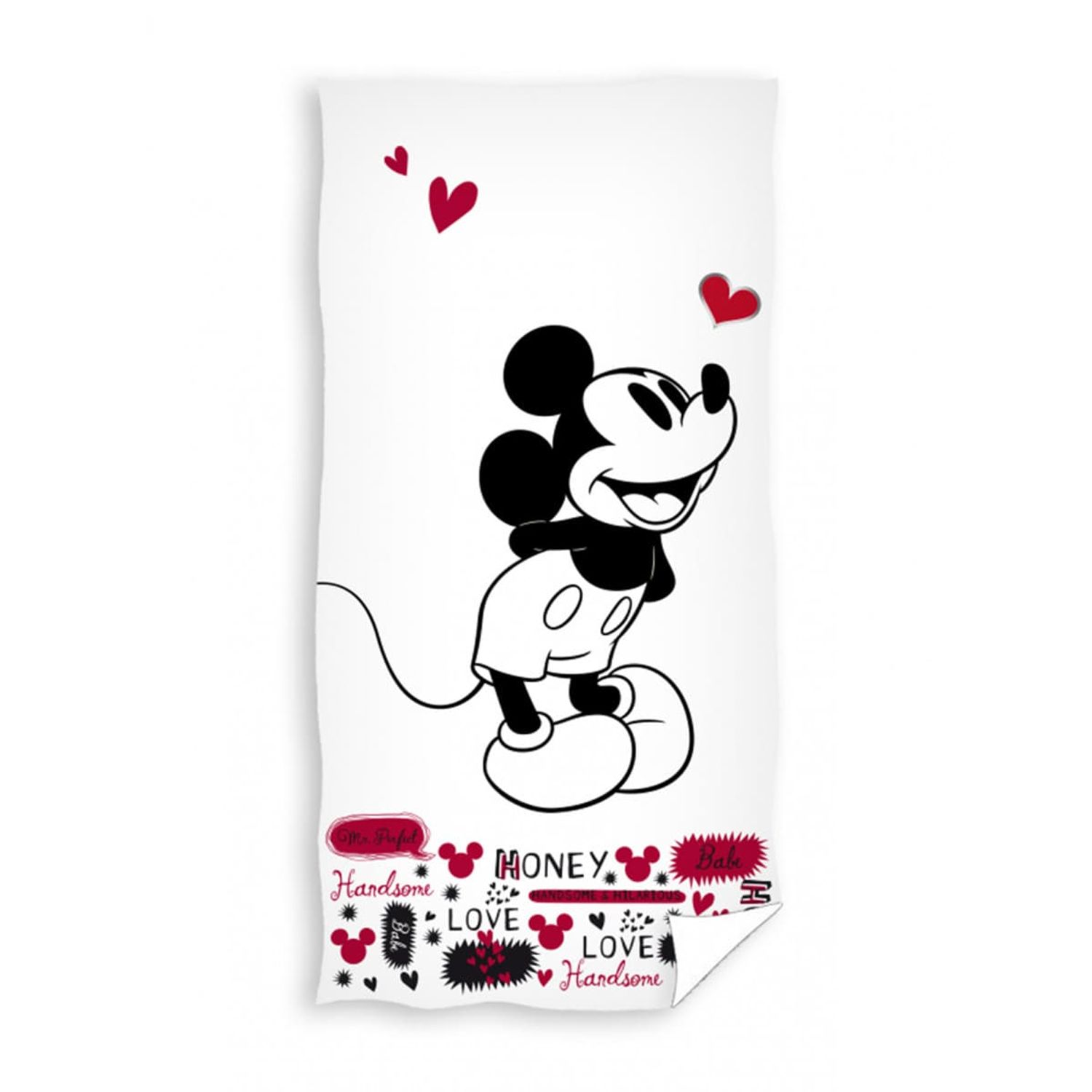 Prosop pentru copii din bumbac, Mickey Mouse, 70x140 cm, MCT-02 fotografia produsului