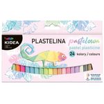 Set plastilina, KIDEA, 24 culori pastelate fotografia produsului