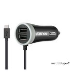 Incarcator auto Tip C, 12/24V, 21A, 2 USB, 02058 Amio fotografia produsului