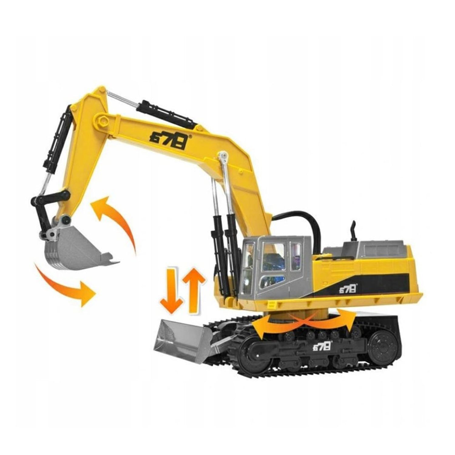 Excavator RC, cu telecomanda, 14 canale, reincarcabil fotografia produsului View 4 L