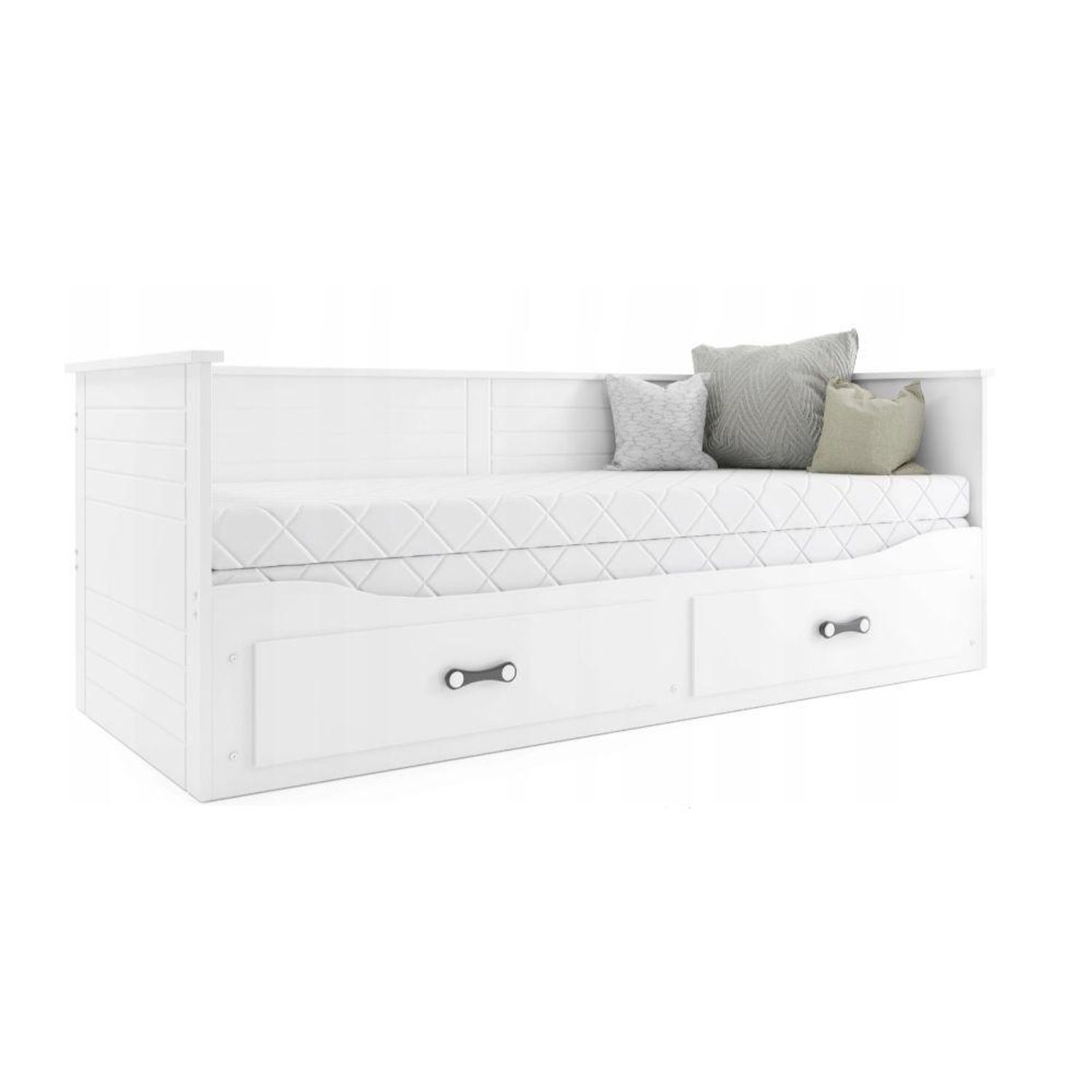 Pat pentru copii, Interbeds, Hermes, 205x90 cm, dublu , Alb fotografia produsului