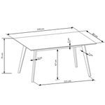 Set masa cu 4 scaune, HALMAR, Cordoba OAK, 120 x 80 x 75cm, lemn fotografia produsului View 2 S