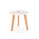 Masuta de cafea, HALMAR, Zeta, 50 x 45cm, alb fotografia produsului View 2 S