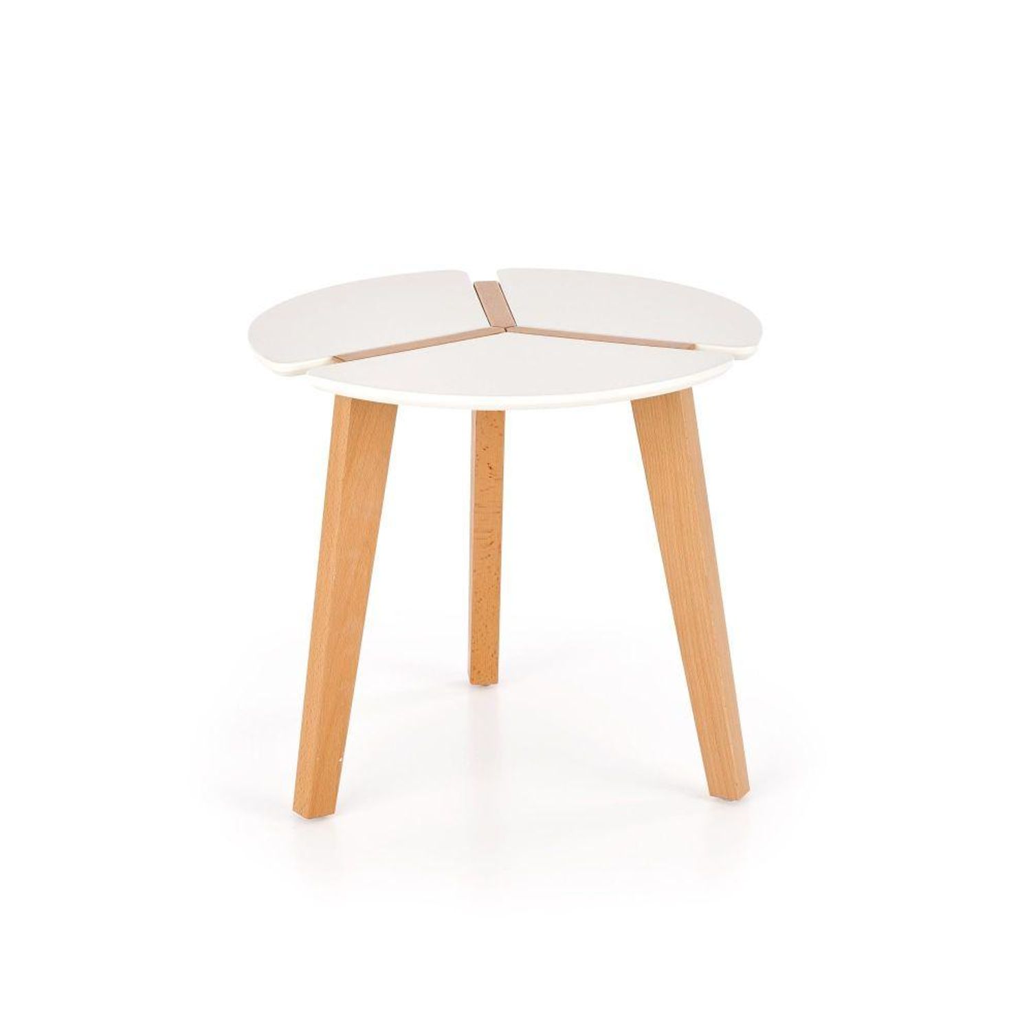 Masuta de cafea, HALMAR, Zeta, 50 x 45cm, alb fotografia produsului View 2 L