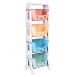 Organizator raft, GOCKOWIAK, pentru jucarii, 4 sertare fotografia produsului