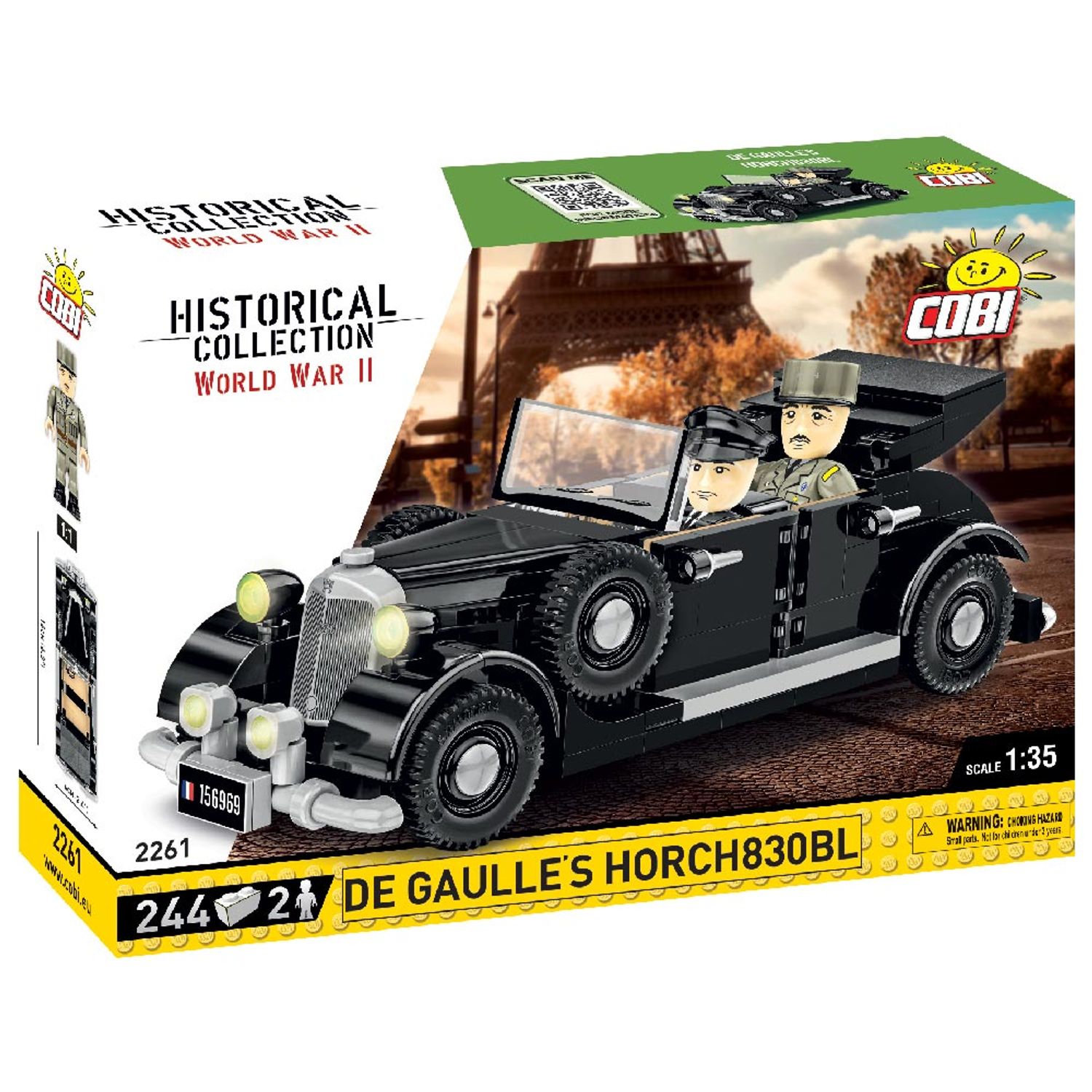 Set de Construit Horch 830Bl de Gaulle fotografia produsului