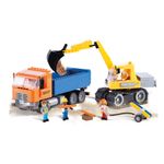 Set de Construit Dump Truck And Excavator fotografia produsului