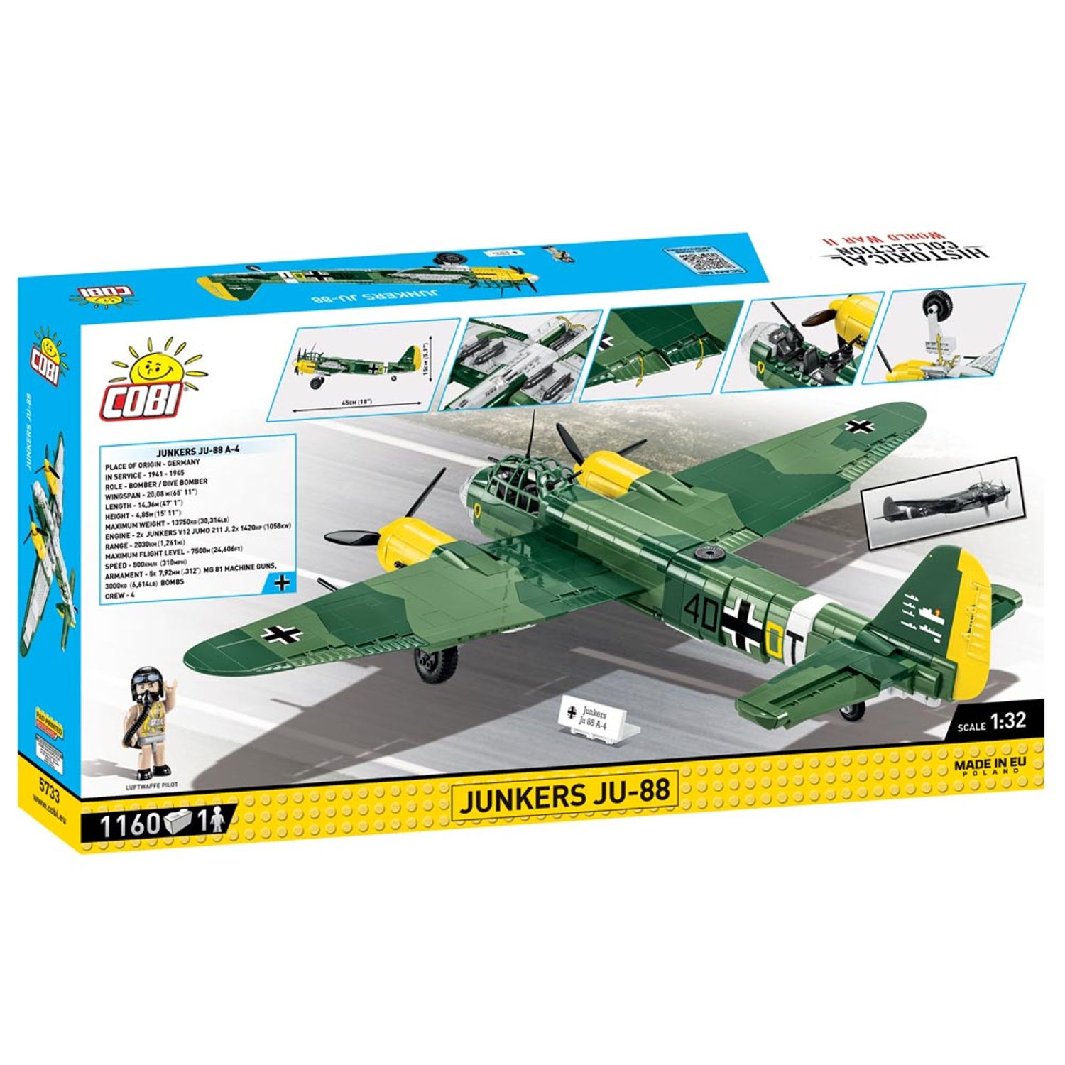 Set de Construit Junkers Ju-88 fotografia produsului