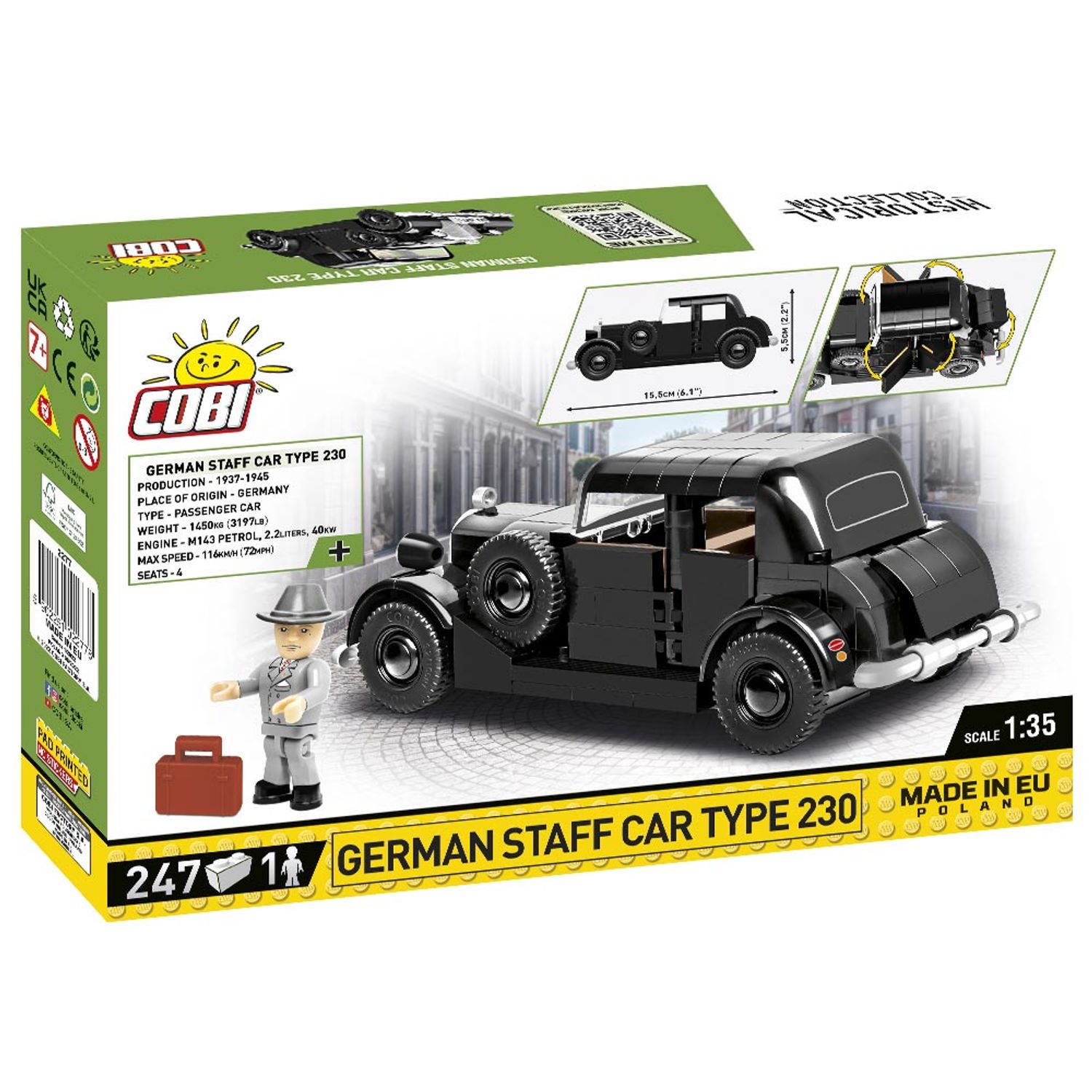 Set de Construit German Car Staff Type 230 fotografia produsului