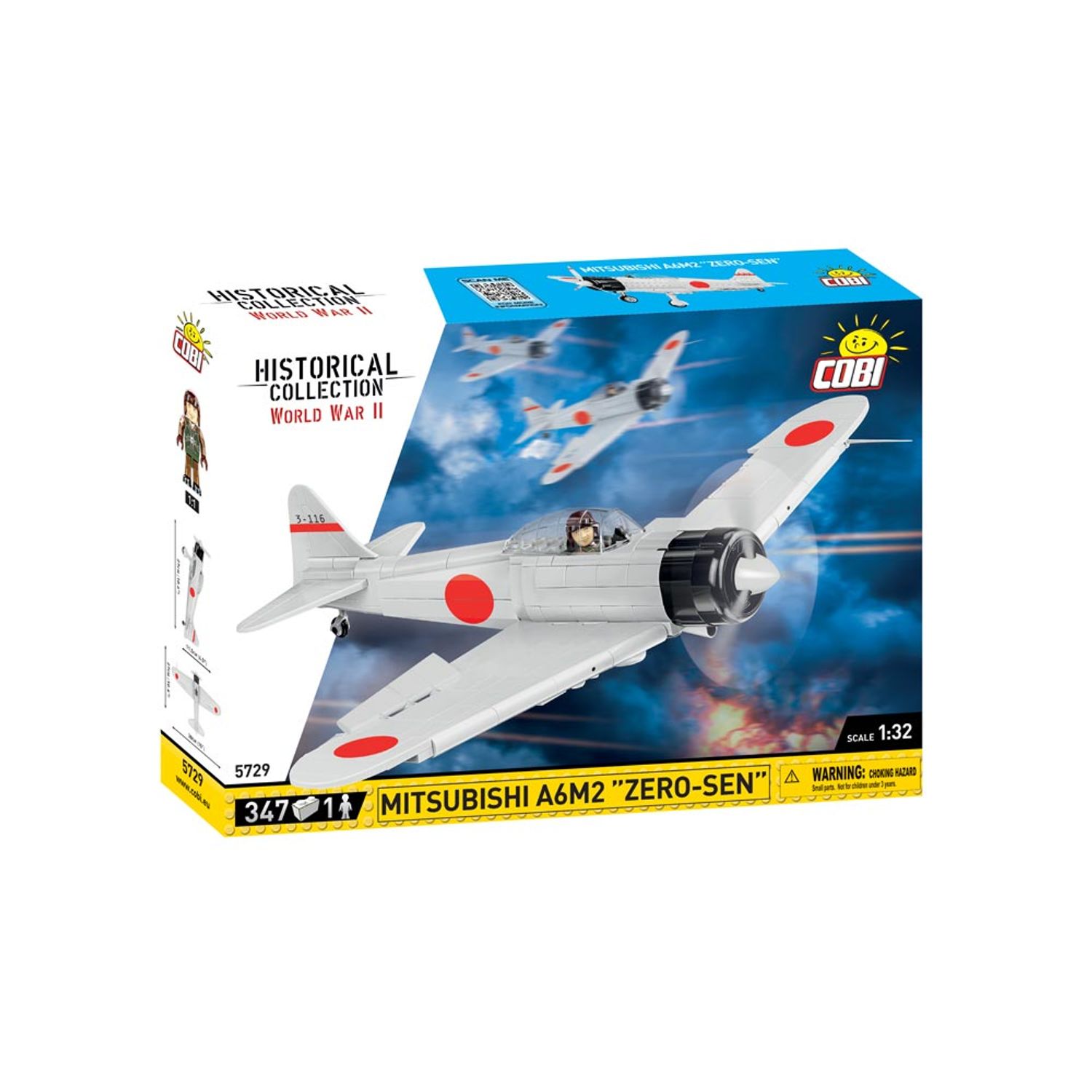 Set de Construit Mitsubishi A6M2 Zero-Sen fotografia produsului View 3 L