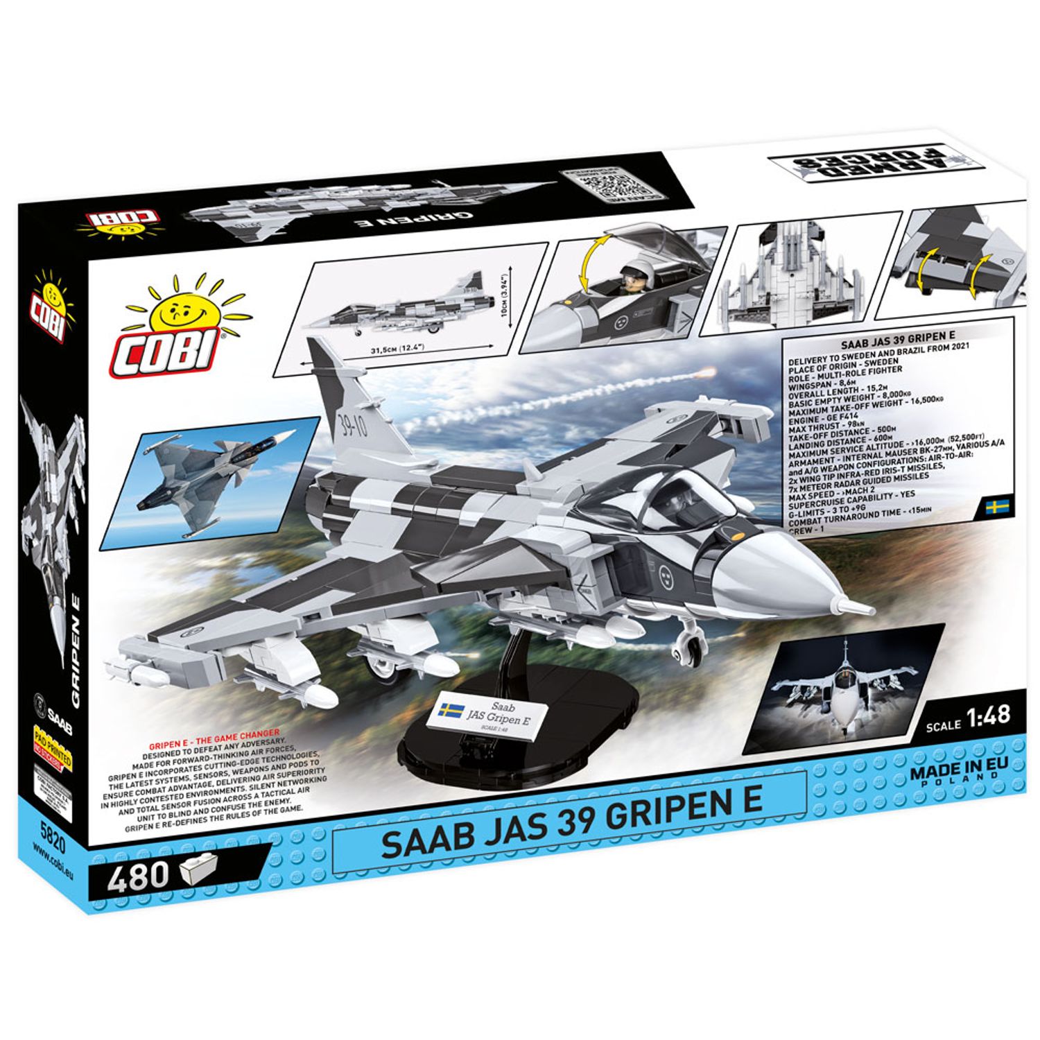 Set de Construit Saab Jas 39 Gripen E fotografia produsului