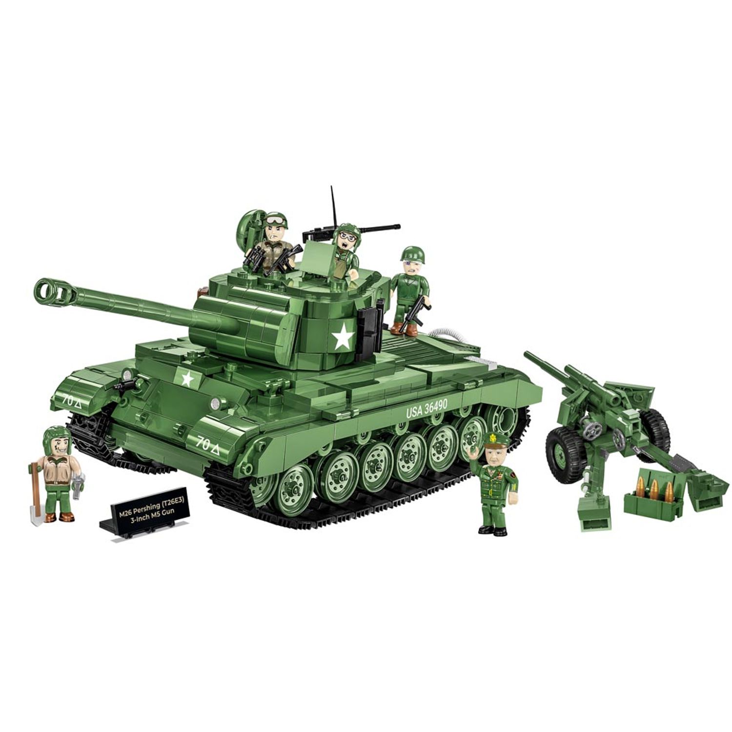 Set de Construit M26 Pershing Plus 3-Inch M5 Gun Executive Edition fotografia produsului View 2 L
