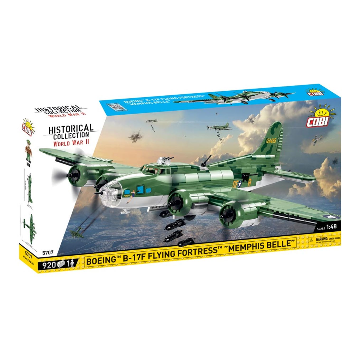 Set de Construit Boeing B-17F Flying Fortress Memphis Belle fotografia produsului View 3 L