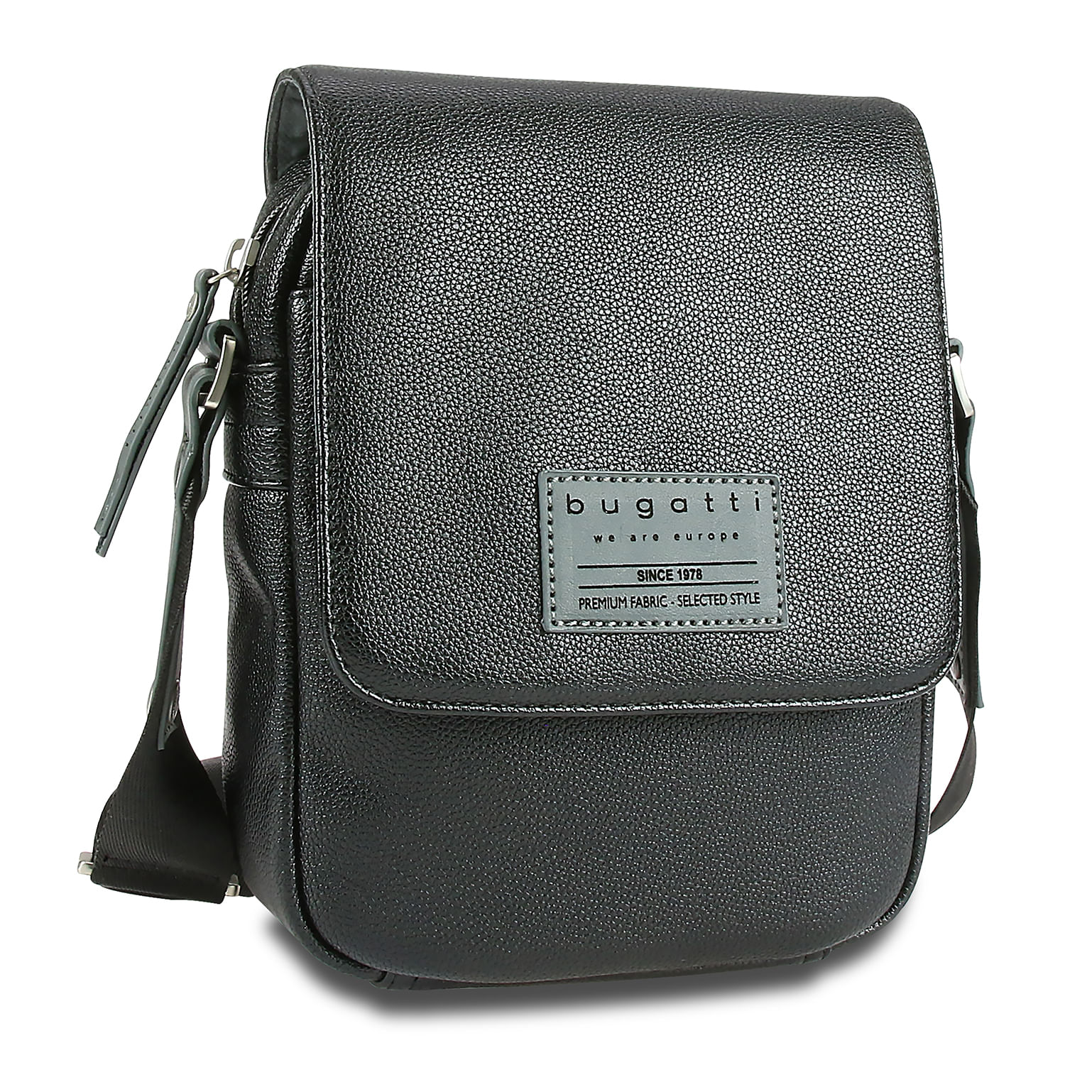 Geanta barbati Bugatti Moto Messenger negru fotografia produsului
